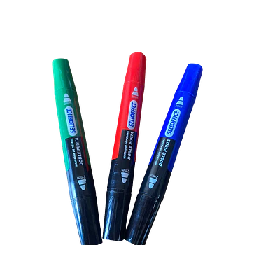 MARCADOR DE PIZARRA DOBLE PUNTA - DIFERENTES COLORES