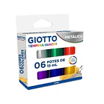 TEMPERA METÁLICA 6 COLORES 15 ML. GIOTTO