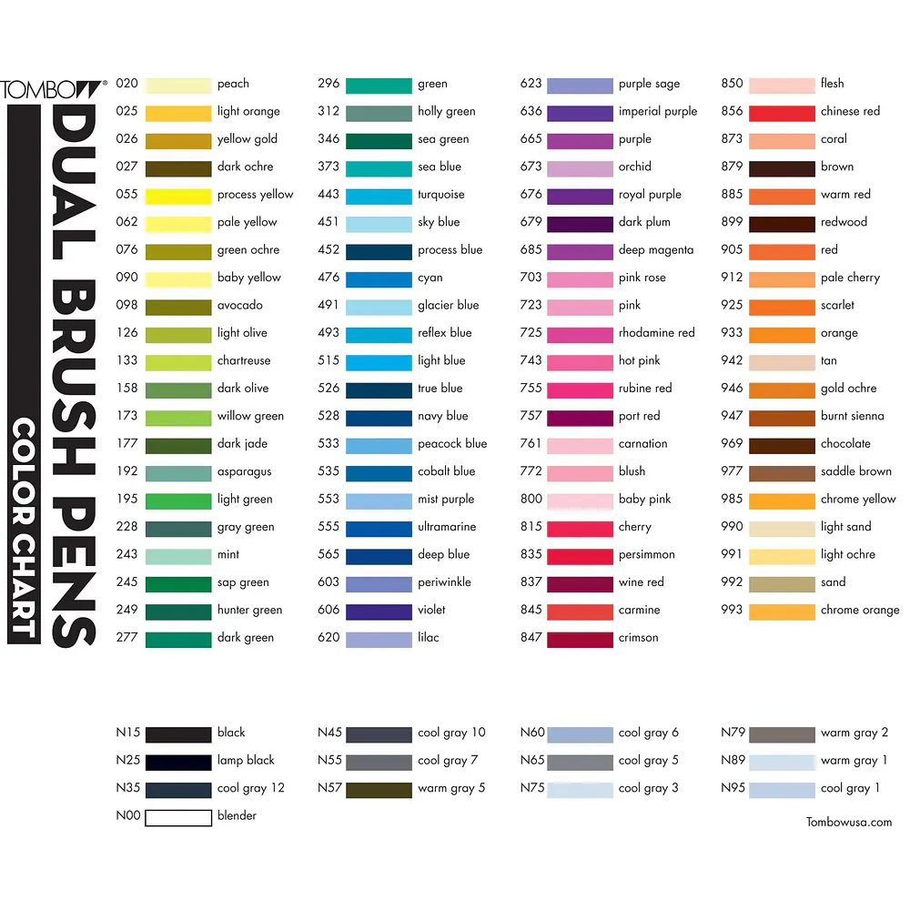 MARCADOR DUAL BRUSH PEN - DIFERENTES COLORES