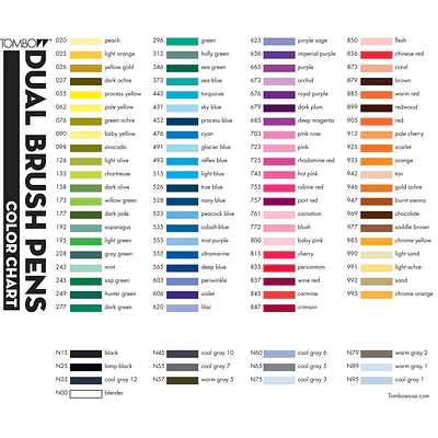 MARCADOR DUAL BRUSH PEN - DIFERENTES COLORES