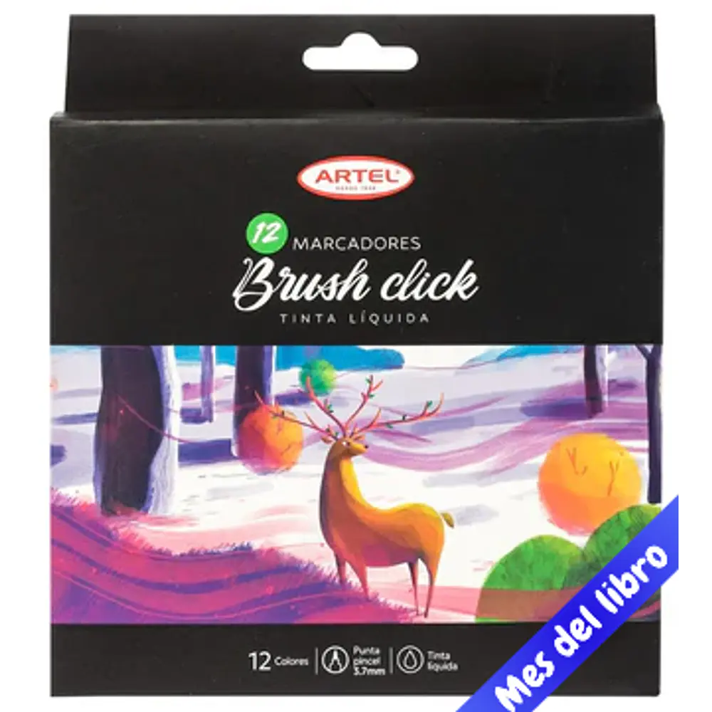 MARCADORES BRUSH CLICK 12 COLORES