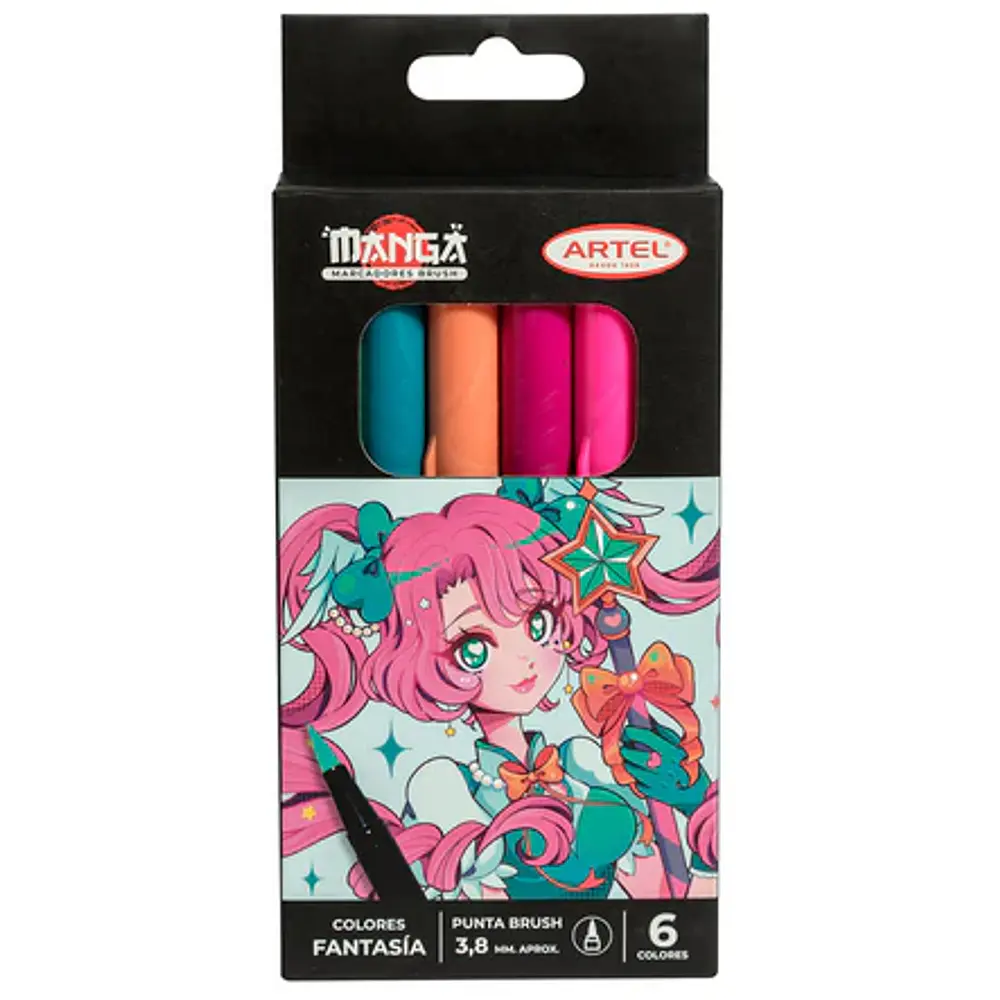 MARCADORES BRUSH COLORES FANTASIA
