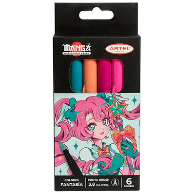 MARCADORES BRUSH COLORES FANTASIA