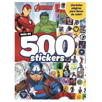 LIBRO 500 STICKERS AVENGERS