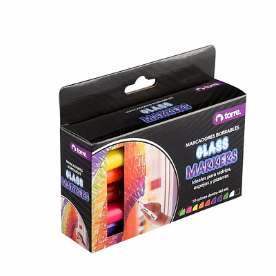 MARCADORES GLASSMARKERS 10 COLORES