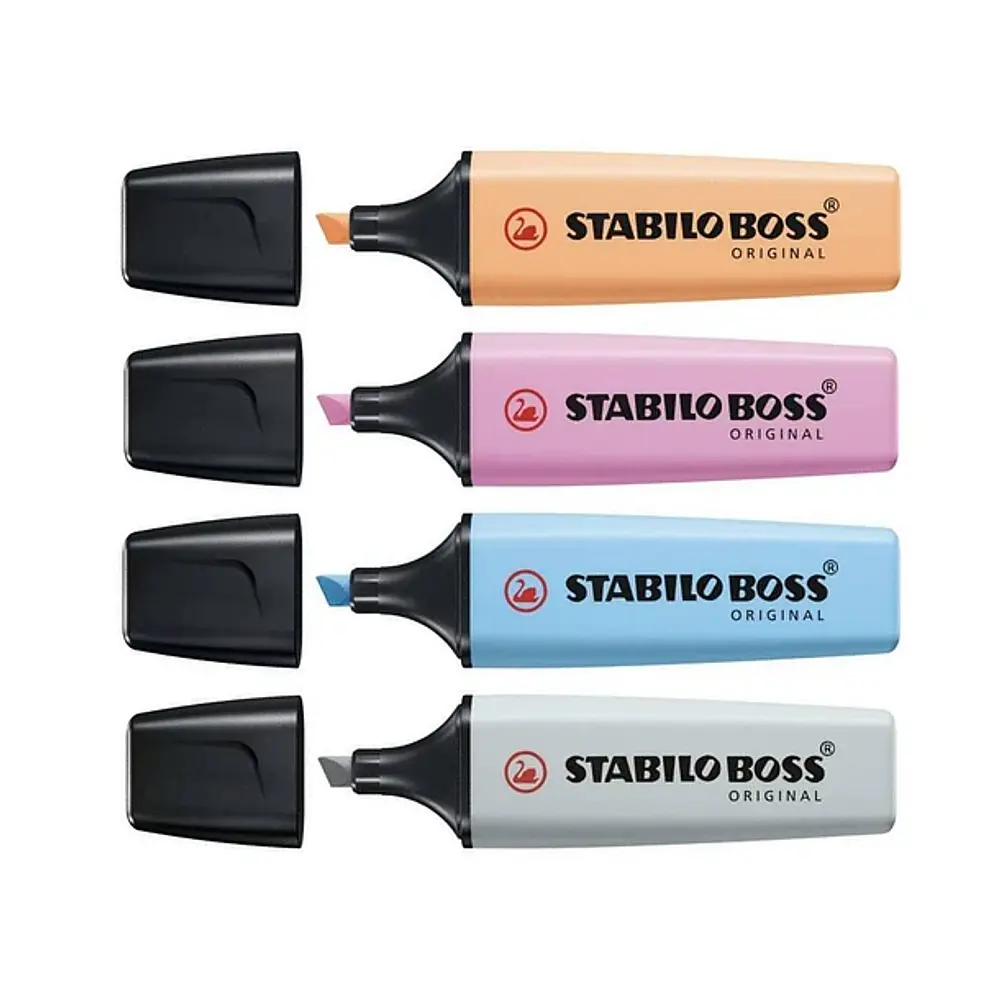 DESTACADOR PASTEL STABILO BOSS - DIFERENTES COLORES.