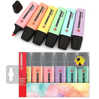  SET DESTACADOR PASTEL STABILO BOSS