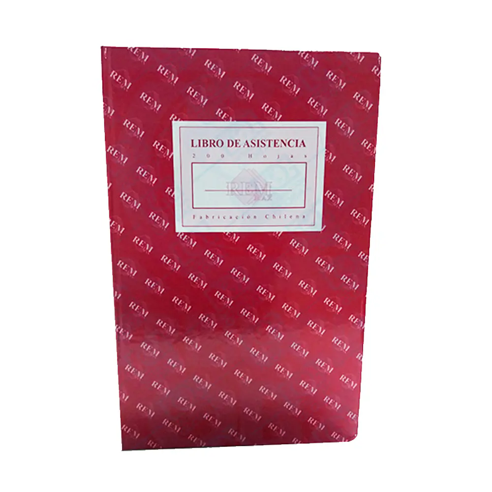 LIBRO ASISTENCIA REM - DIFERENTE CANTIDAD DE HOJAS