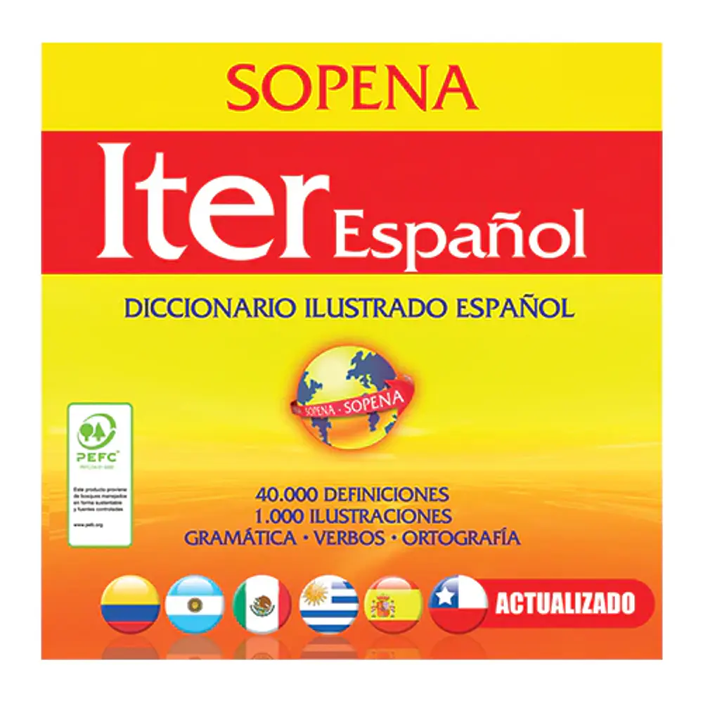 DICCIONARIO ITER ESPAÑOL CON LAMINAS COLOR. SOPENA