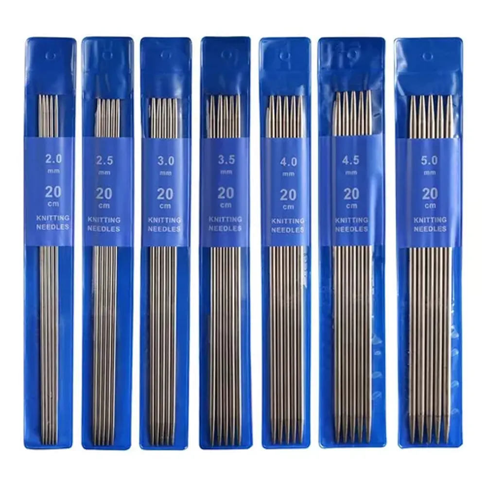 PALILLOS DOBLE PUNTA ACERO INOXIDABLE - DIDERENTES MEDIDAS - BLUE MIX