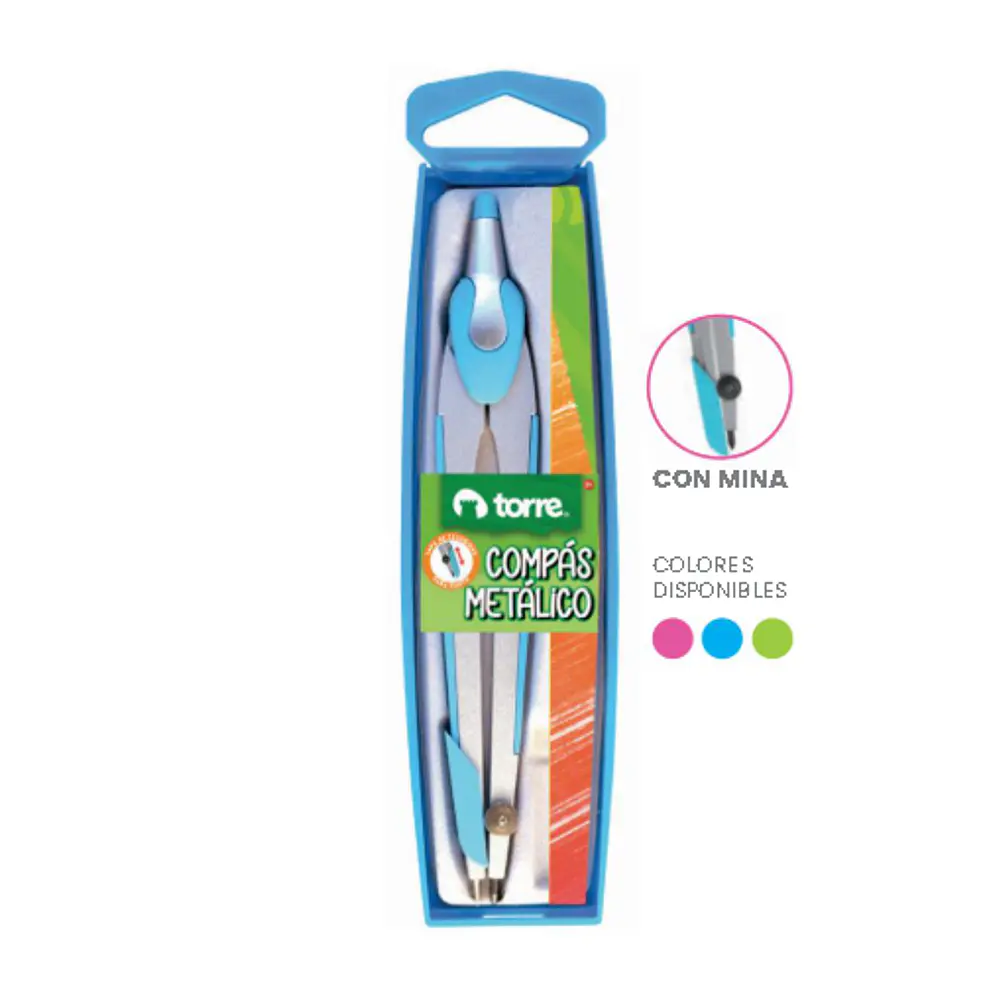 BL.COMPÁS METALICO CON MINA