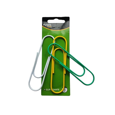 BLISTER CLIPS JUMBO 3 UNIDADES TORRE