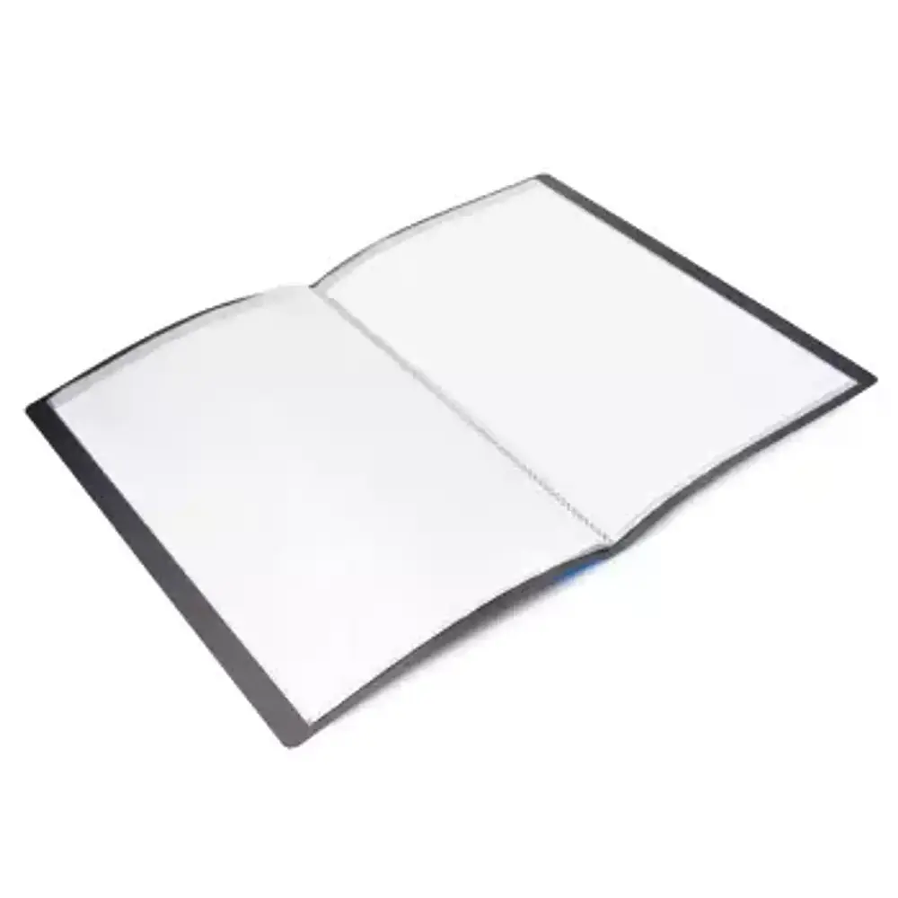 CARPETA C/10 FUNDAS OFICIO NEGRA