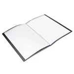 CARPETA C/10 FUNDAS OFICIO NEGRA