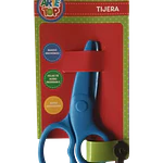 TIJERA ESCOLAR 13CM PLÁSTICA DISEÑO/COLORES