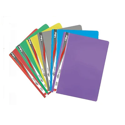 CARPETA CARTA CON TAPA TRANSPARENTE DIFERENTES COLORES