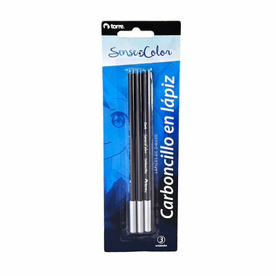 BLISTER LAPICES CARBONCILLOS 3 UNIDADES