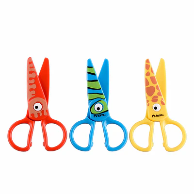 TIJERA PREESCOLAR 5" CON DISEÑO TORRE