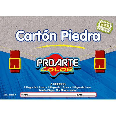 CARPETA CARTON PIEDRA 6 PLIEGOS 20x30 CMS.