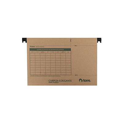 CARPETA COLGANTE FLEJE PLASTICO TORRE