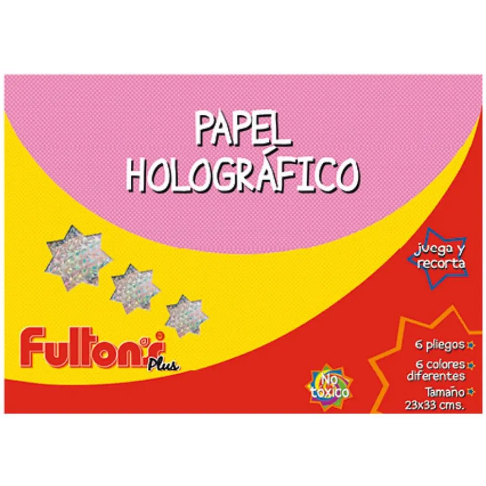 CARPETA C/PAPEL CART. HOLOGRAFICA 6 HJS. FULTONS