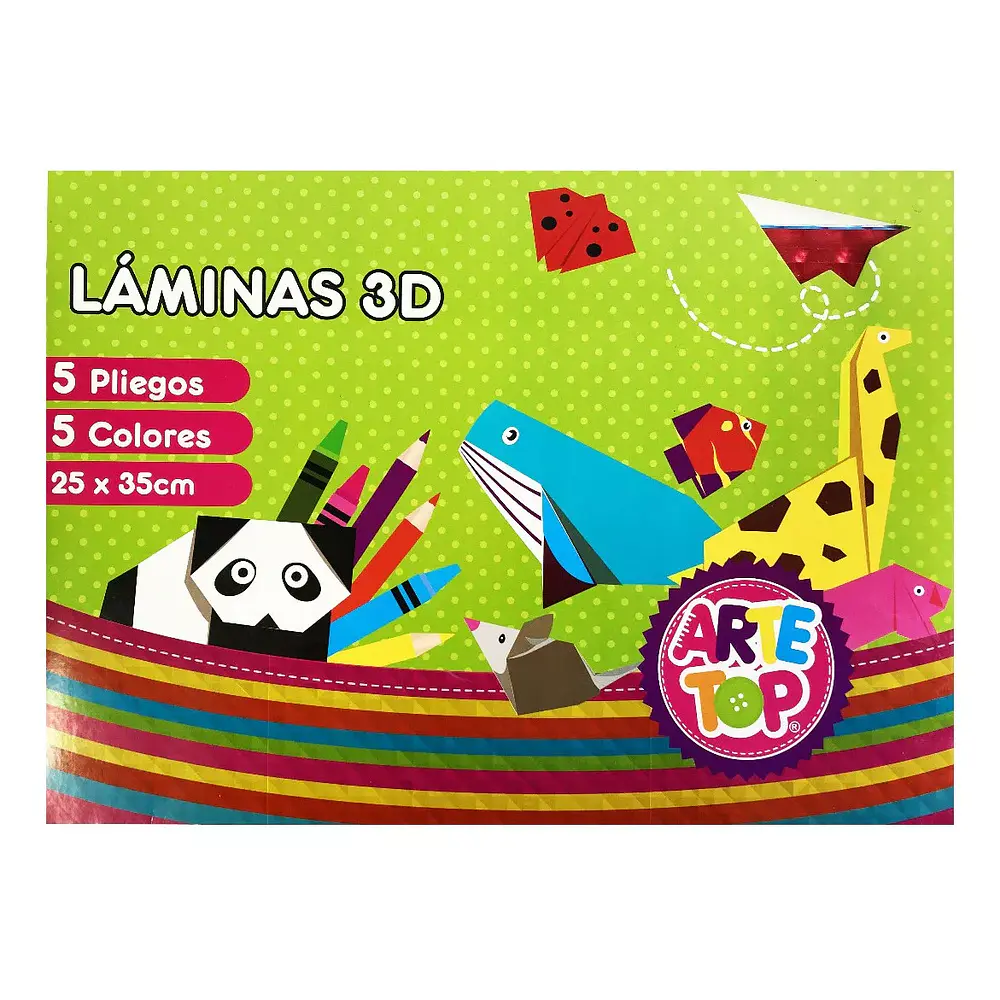 CARPETA DE PAPEL LAMINAS 3D 