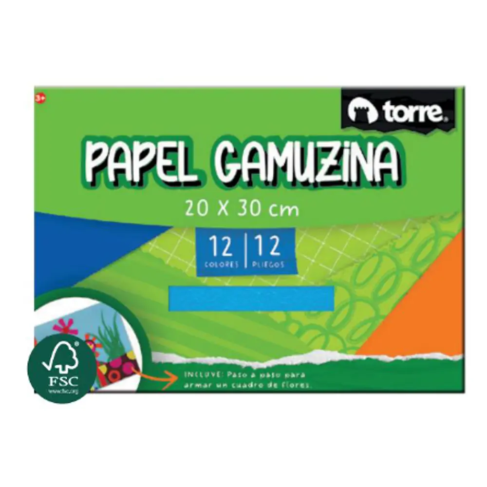 CARPETA ESCOLAR GAMUZINA COLORES SURTIDOS - TORRE