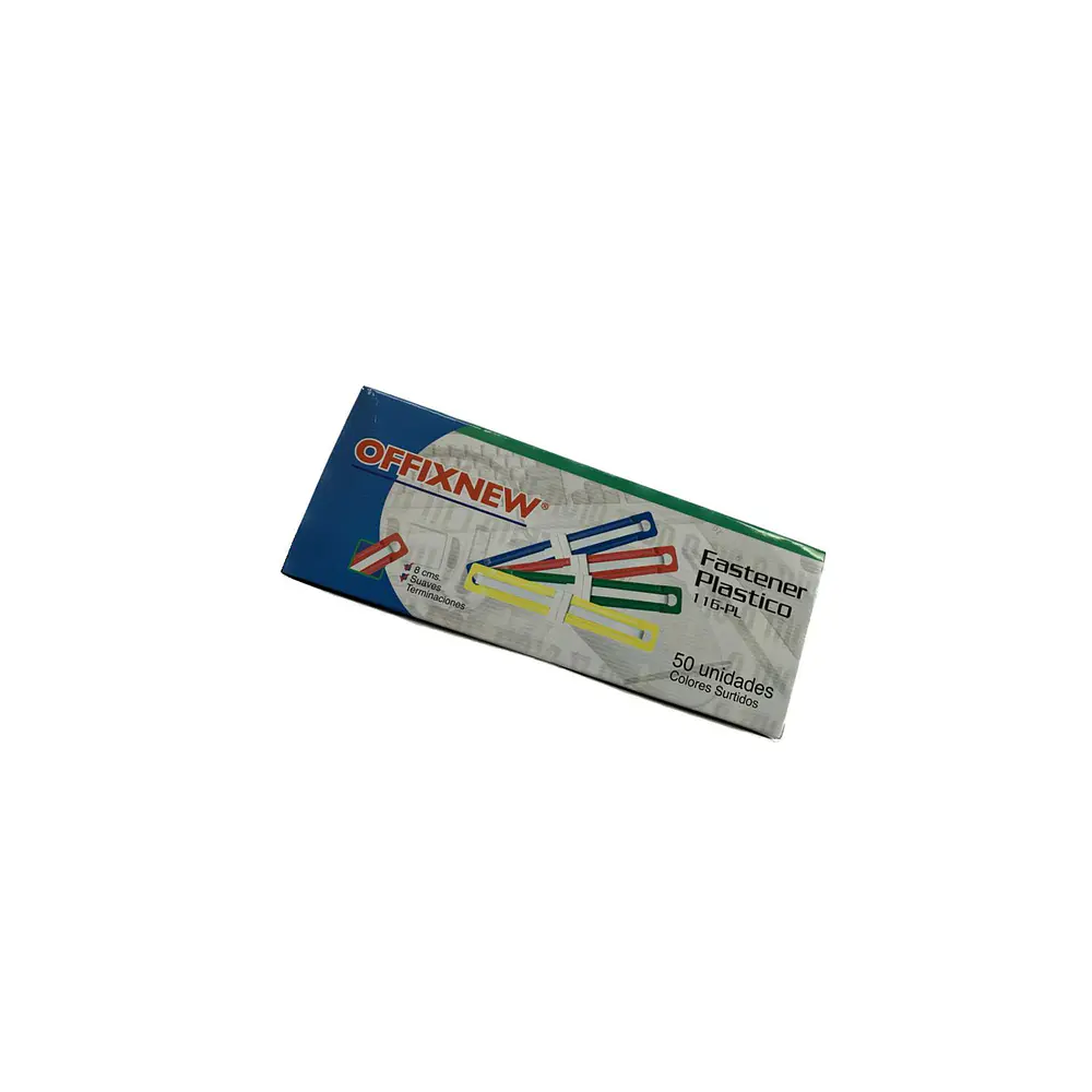 ACCO CLIPS PLASTICO COLORES POR UNIDAD OFFIXNEW