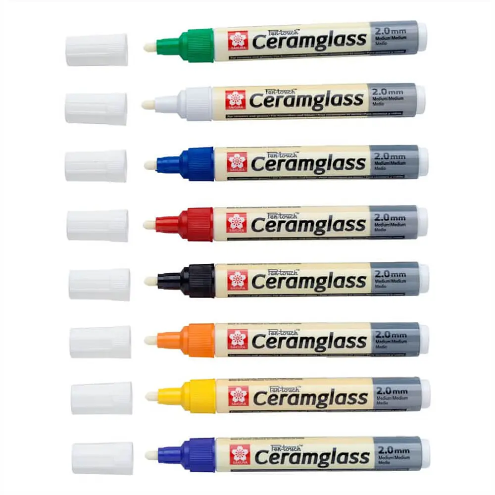 MARCADOR CERAMICA Y VIDRIO SAKURA 2MM