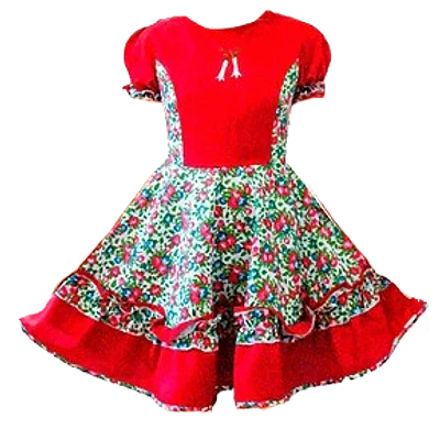 TRAJE HUASA ROJO - DIFERENTES TALLAS