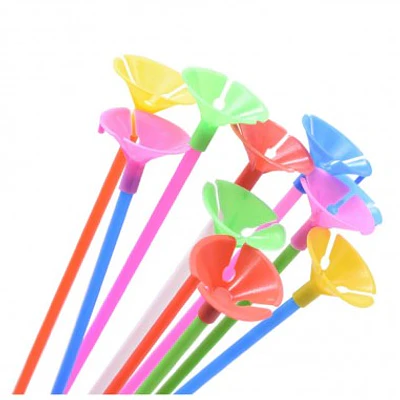 VARILLA PARA GLOBO SET 100 UNIDADES COLORES