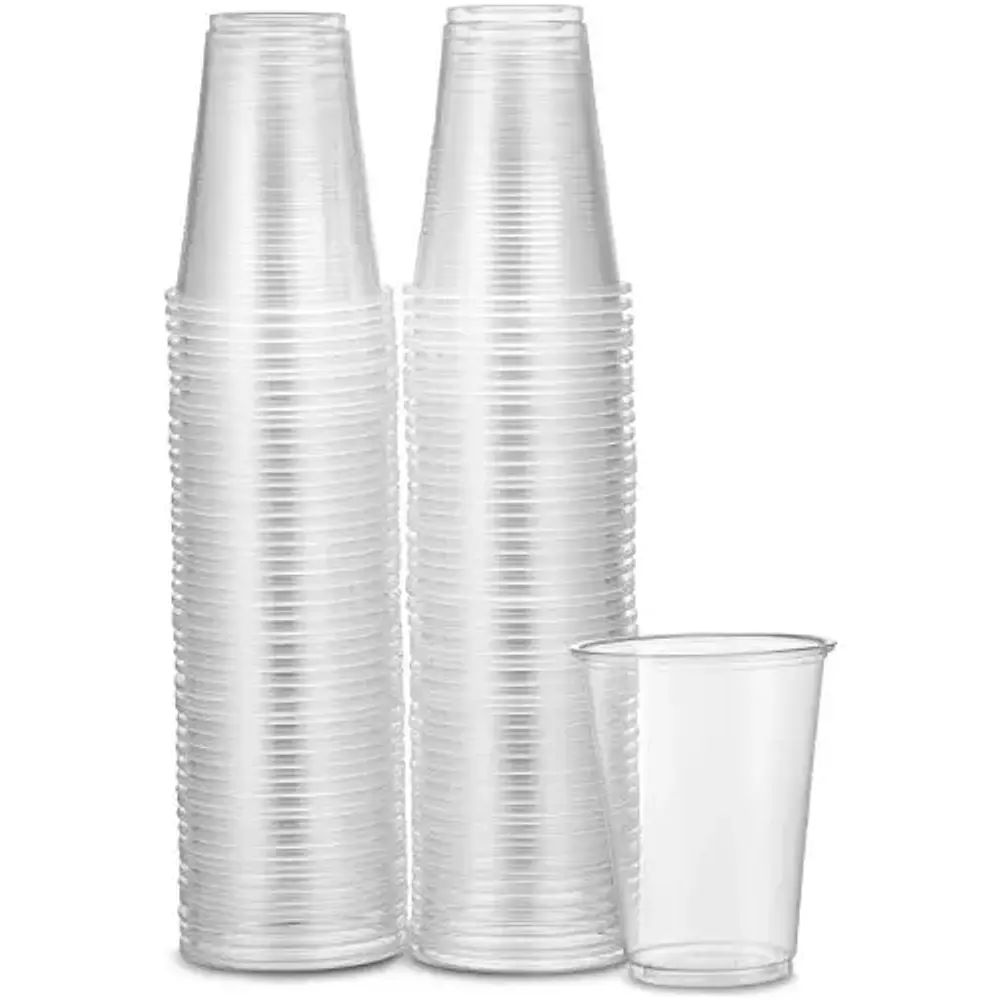 VASO PLASTICO TRANSPARENTE 200 CC.