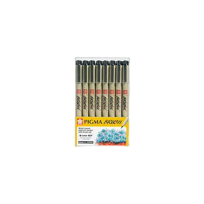 SET 8 MARCADORES COLORES PIGMA BRUSH SAKURA