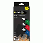 SET ACRILICO 12 COLORES 12 ML.