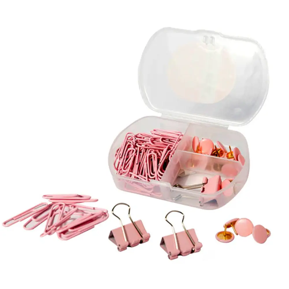 SET ACCESORIOS OFICINA PASTEL