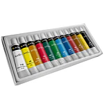 SET ACRILICO 12 COLORES 12 ML.
