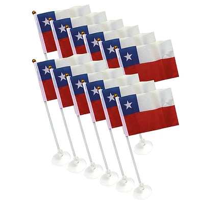 SET BANDERAS CHILENAS - 12 UNIDADES