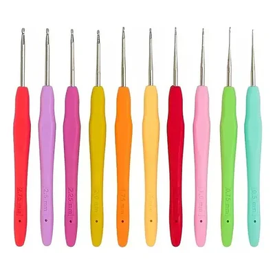 SET CROCHET SILICONA 10 PIEZAS