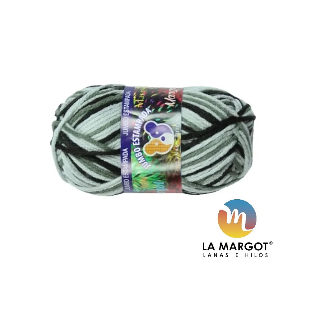 LANA JUMBO ESTAMPADA 100 GRAMOS - COLORES