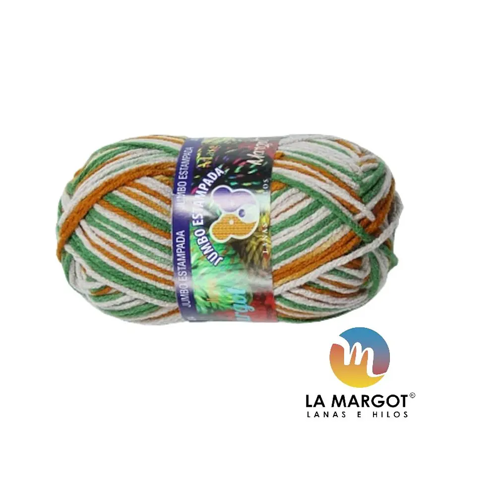 LANA JUMBO ESTAMPADA 100 GRAMOS - COLORES
