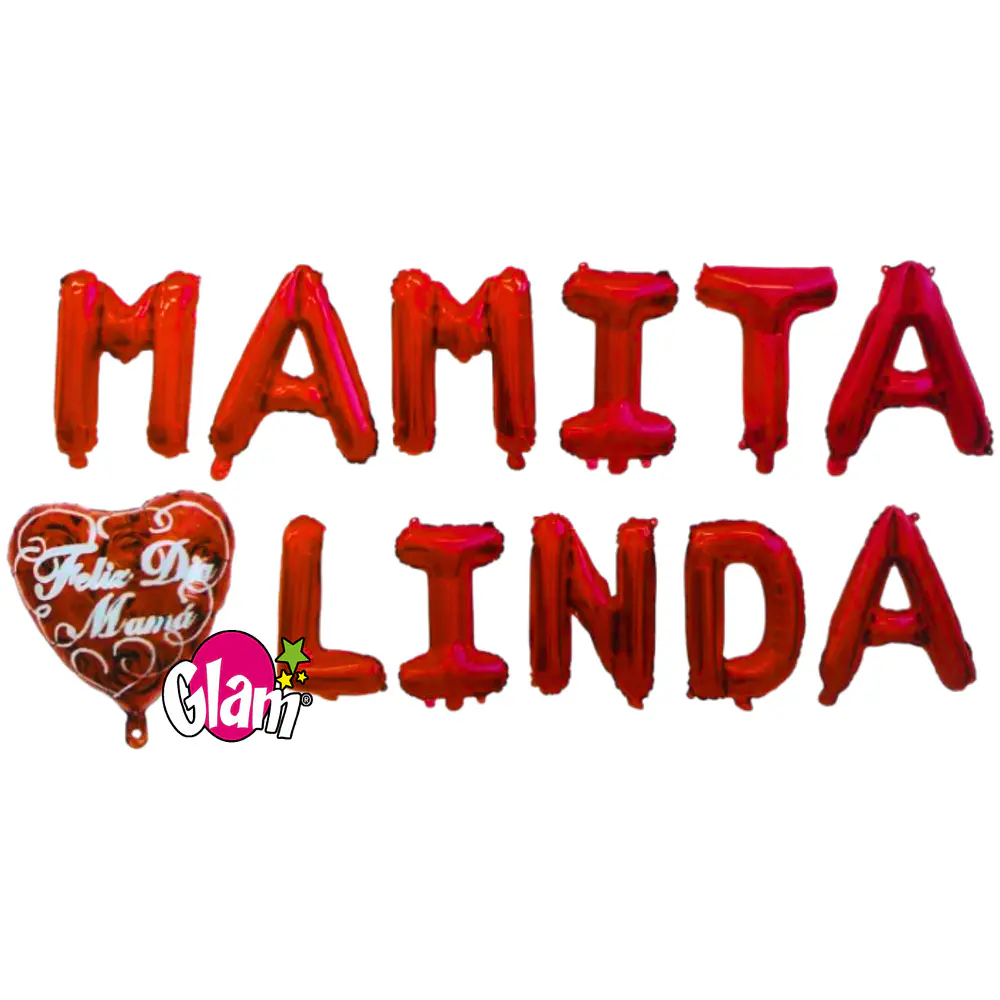 SET DE GLOBOS DÍA DE LA MAMÁ - DIFERENTES FRASES