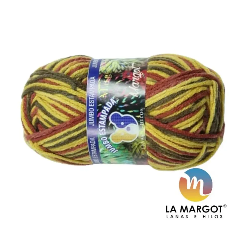LANA JUMBO ESTAMPADA 100 GRAMOS - COLORES
