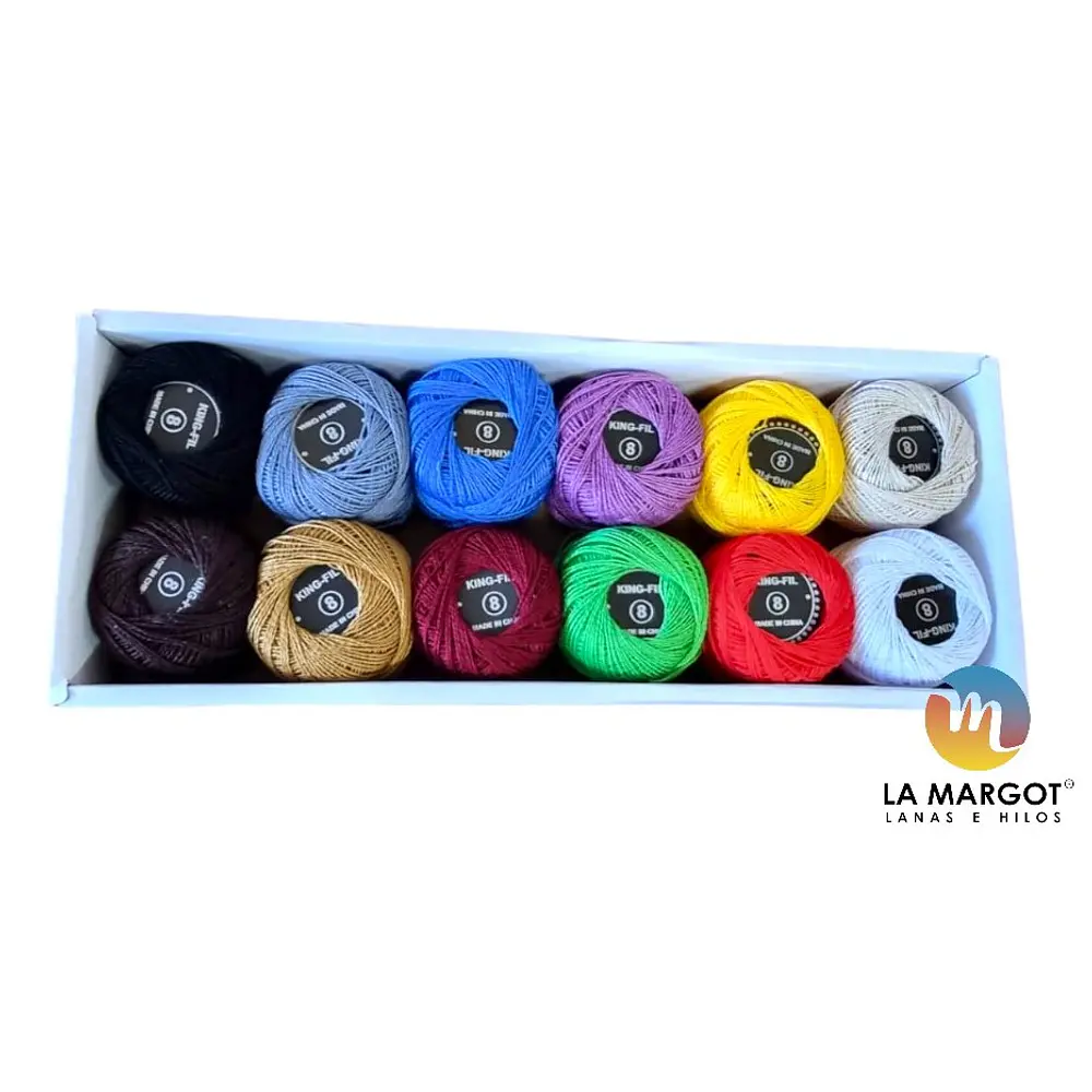 SET DE HILO PERLÉ DIFERENTES COLORES 