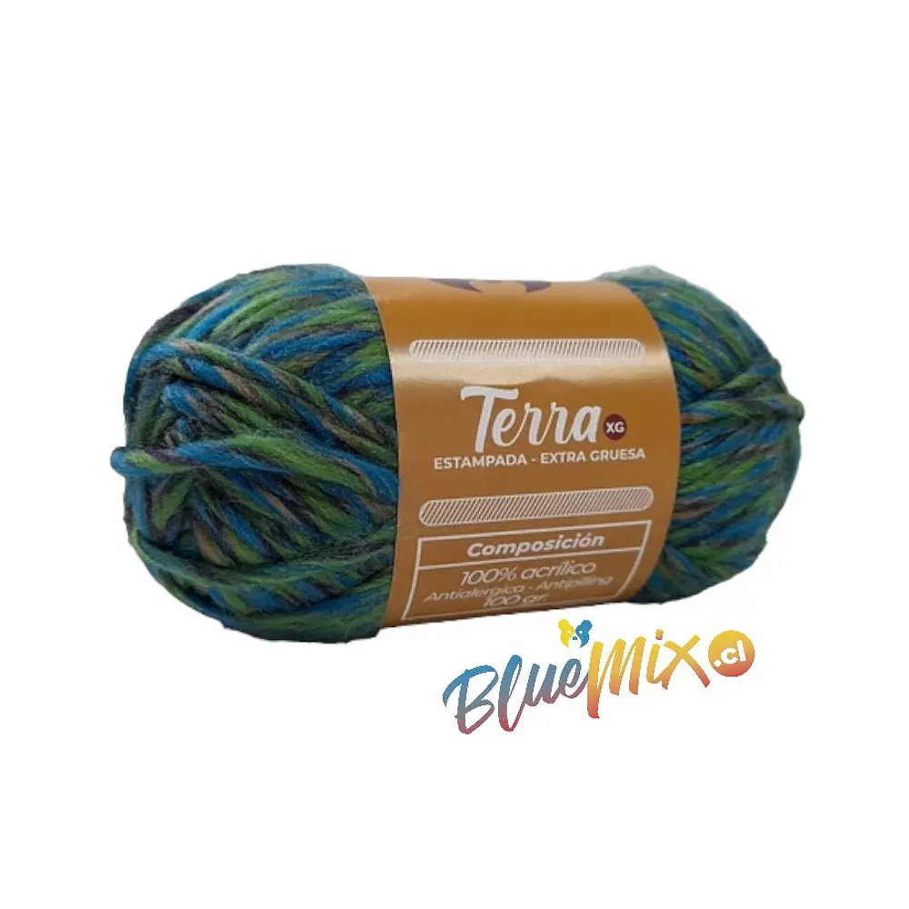 LANA TERRA ESTAMPADA 100 GRAMOS