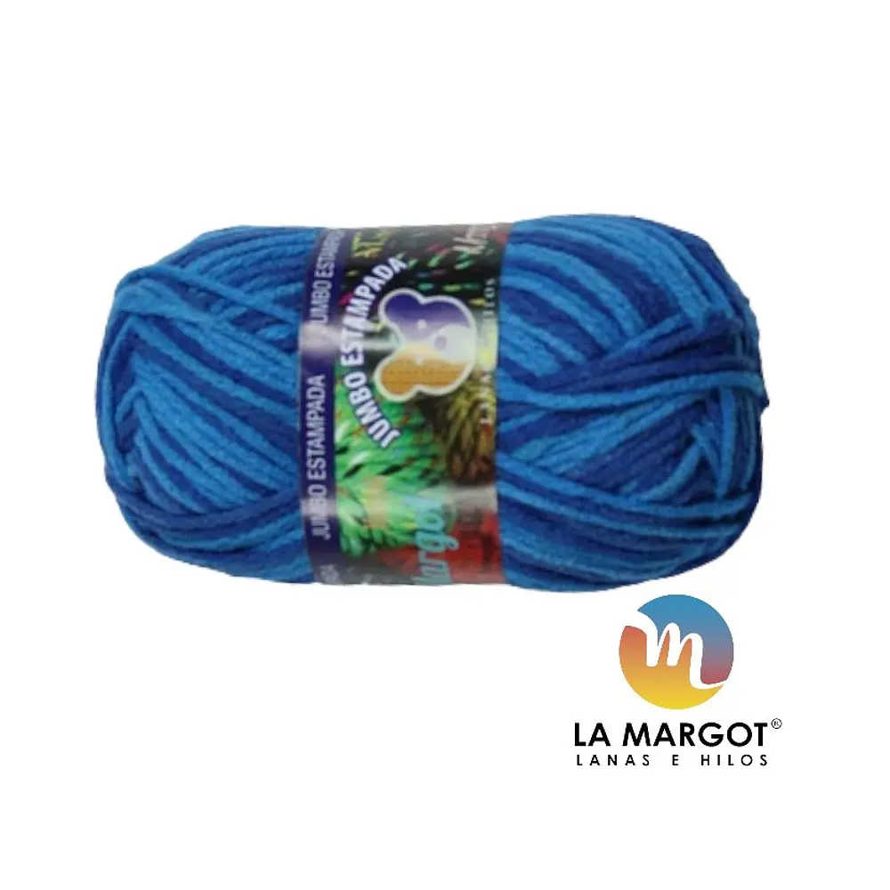 LANA JUMBO ESTAMPADA 100 GRAMOS - COLORES