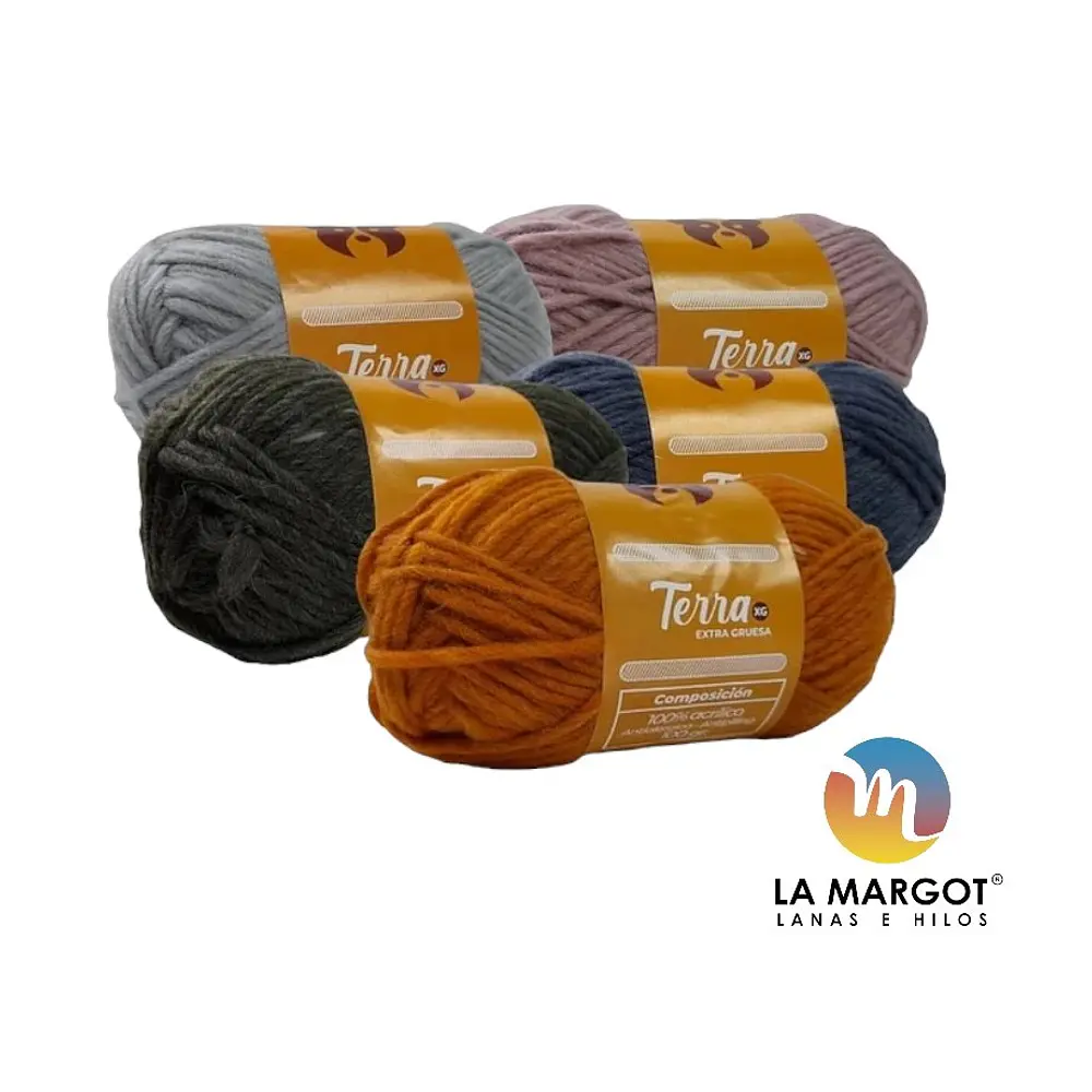 LANA TERRA EXTRA GRUESA 100 GRAMOS - COLORES