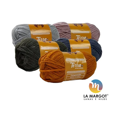 LANA TERRA EXTRA GRUESA 100 GRAMOS - COLORES