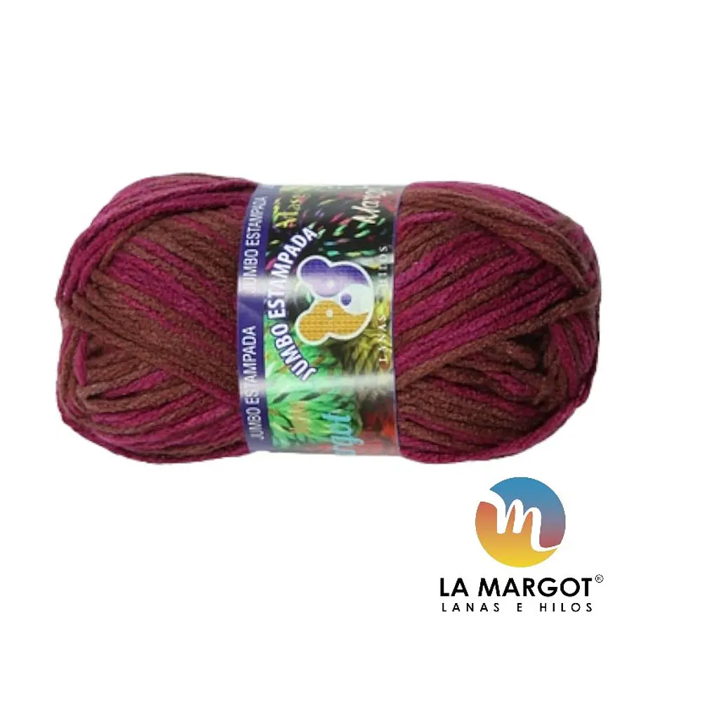 LANA JUMBO ESTAMPADA 100 GRAMOS - COLORES