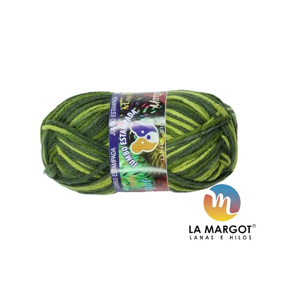 LANA JUMBO ESTAMPADA 100 GRAMOS - COLORES