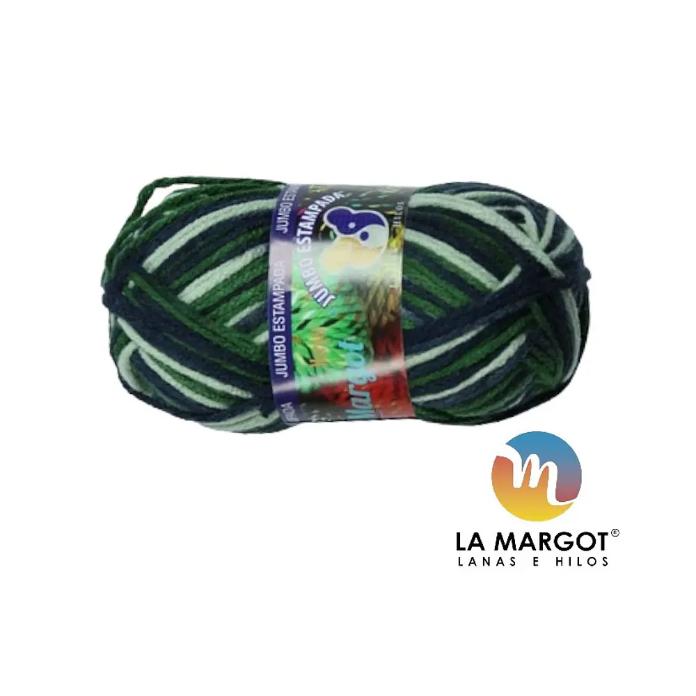 LANA JUMBO ESTAMPADA 100 GRAMOS - COLORES